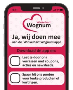 Spaar app winkelhart Wognum